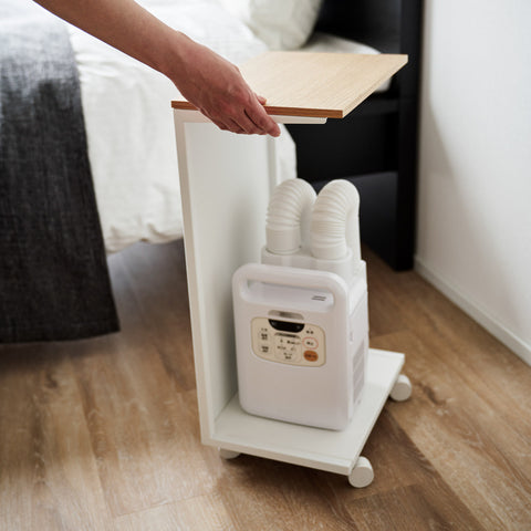Yamazaki Tower Bijzettafel op wielen semi gesloten