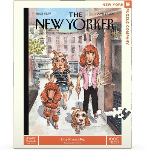 New York Puzzle Company Puzzel Dog Meets Dog - 1000 stukjes