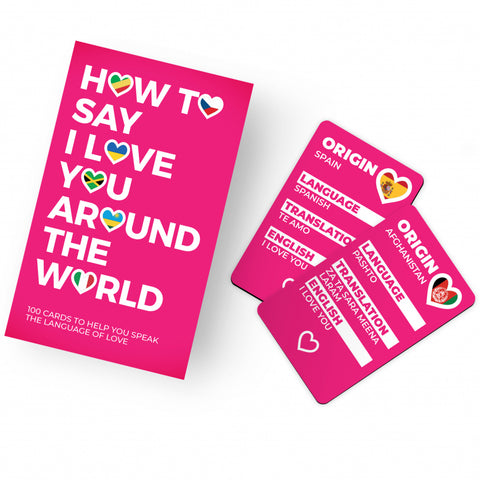 Gift Republic Kaartenset - How To Say I Love You Around The World