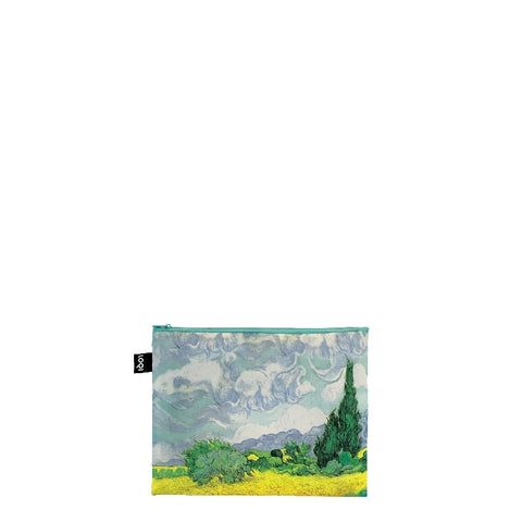 LOQI Zip Pockets - Irises, A Wheatfield With Cypresses, The Starry Night gerecycled