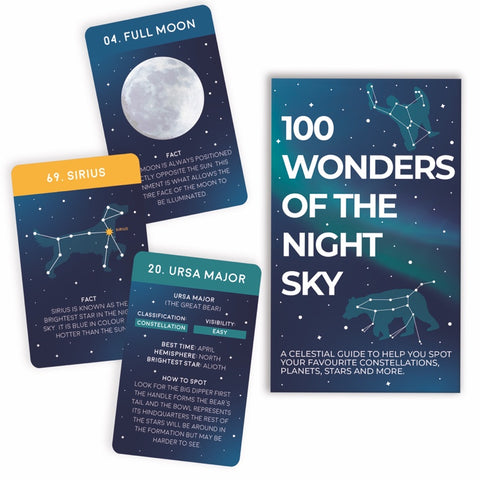 Gift Republic Kaartenset - 100 Wonders of the Night Sky