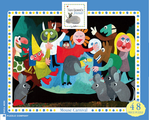 New York Puzzle Company Vloerpuzzel Mouse Carnival - 48 stukjes