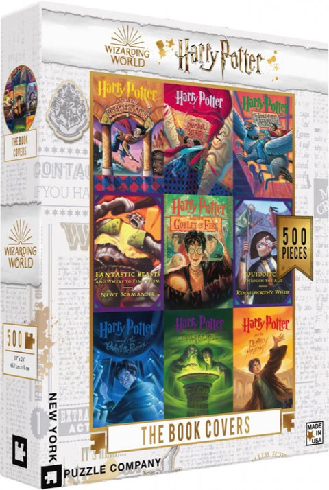 New York Puzzle Company Puzzel Book Cover Collage - 500 stukjes