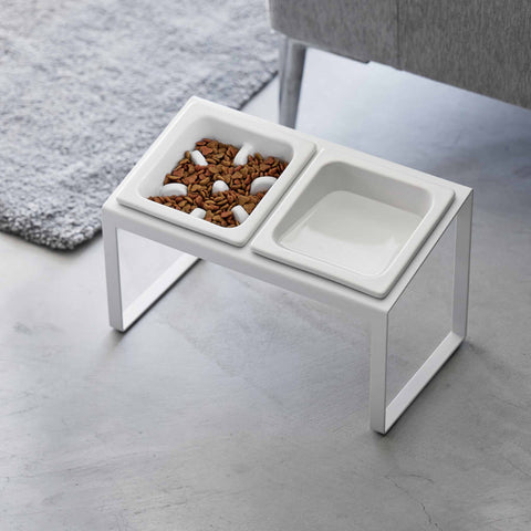 Yamazaki Nooks Slow feeder voerbak schuin & standaard