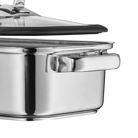 WMF Vitalis Stoom-/braadpan met siliconenrand - 6.5Ltr