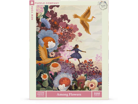 New York Puzzle Company Puzzel Among Flowers - 500 stukjes