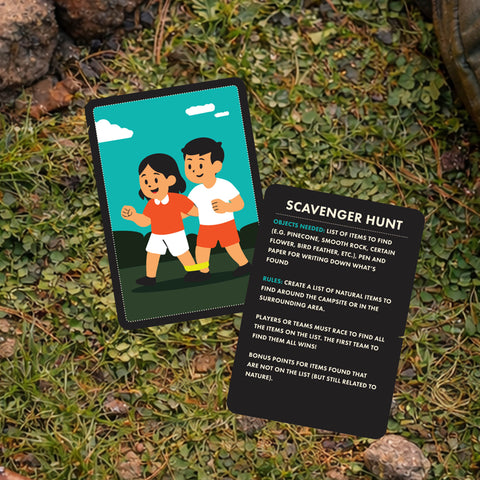 Gift Republic Kaartenset - Camping Games Tin