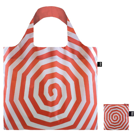 LOQI Bag Large - Spirals Red gerecycled