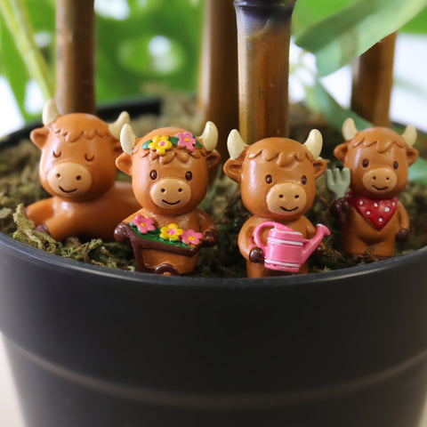 Gift Republic Plantenpot decoratie - Highland Cow