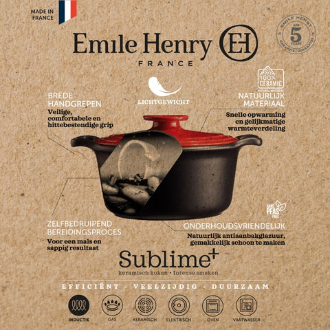 Emile Henry Sublime+ Kookpan - Ø220mm - 3Ltr