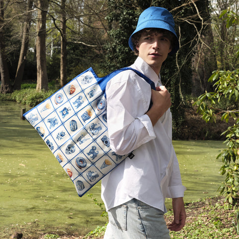 LOQI Bag Large - Delft Funky gerecycled