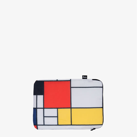 LOQI Laptop Sleeve Large - Composition with Red, Yellow, Blue and Black gerecycled