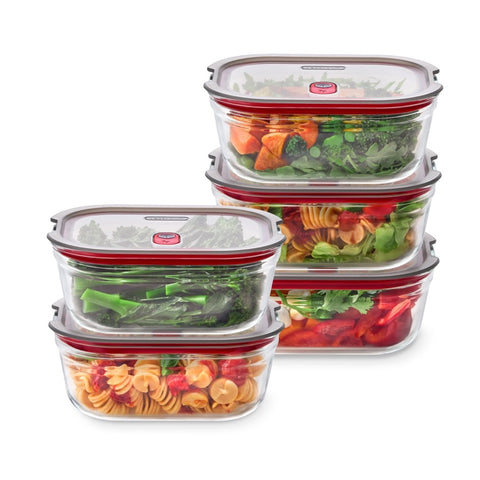 Black+Blum Glass Food Box set Medium - Meal prep - set van 5