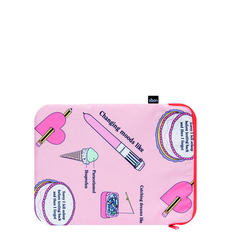 LOQI Laptop Sleeve Large - Pattern gerecycled