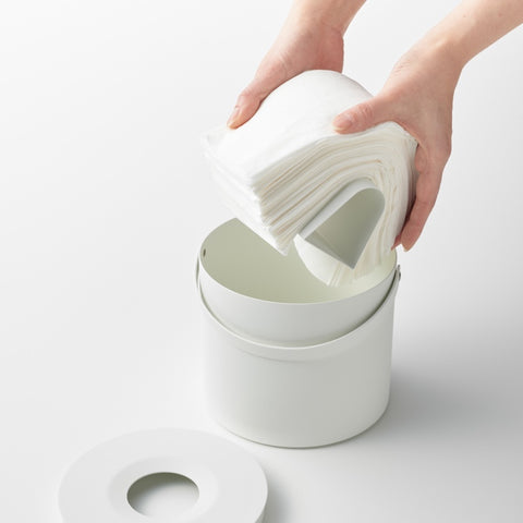 Yamazaki Tower Tissuebox rond met handvat