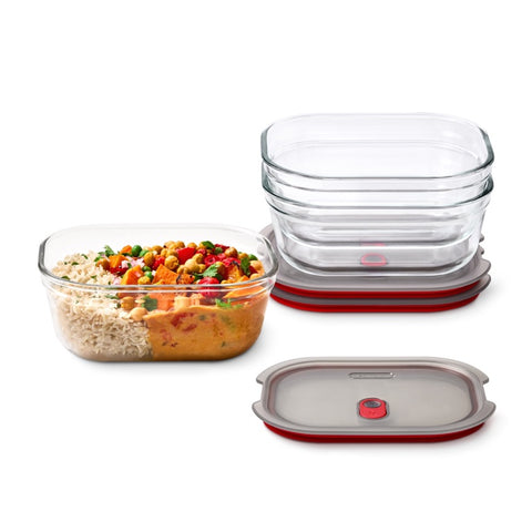 Black+Blum Glass Food Box set Medium - Meal prep - set van 3