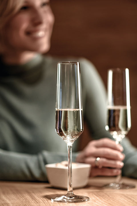 Zwiesel Glas Pure Champagneflûte met MP 7 - 0.215 Ltr - Geschenkverpakking 2 glazen