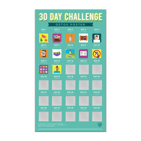 Gift Republic Krasposter - 30 Day Fitness Detox Challenge
