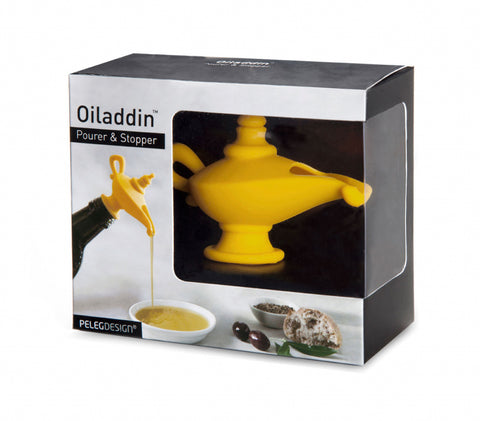 Peleg Design Olie schenktuit en stopper Oiladdin