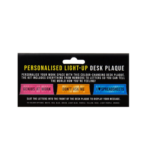 Gift Republic Light Up Desk Plaque