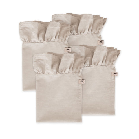 Walra Servet Set Lovely Linen Ruffles 4-delig