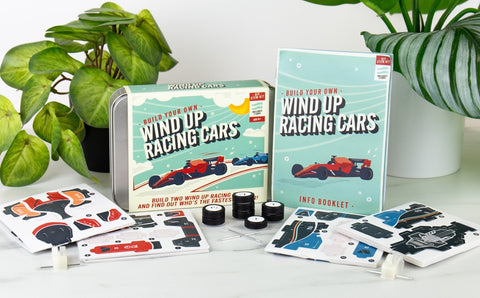 Gift Republic DIY kit - Wind Up Race Cars
