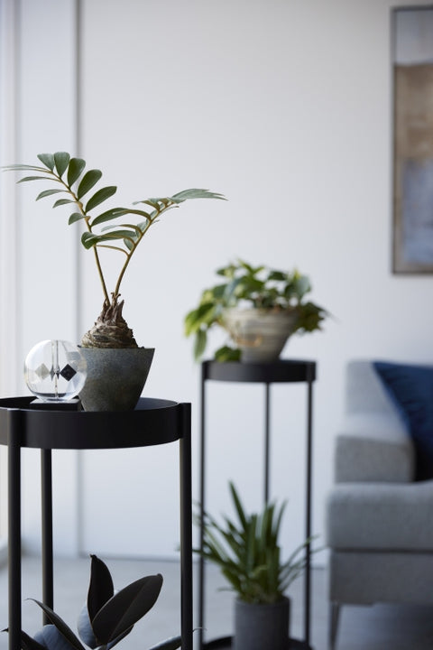 Yamazaki Tower Plantenstandaard 2-laags op wielen