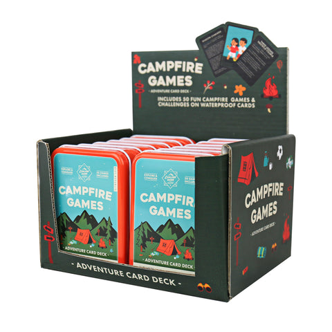 Gift Republic Kaartenset - Camping Games Tin