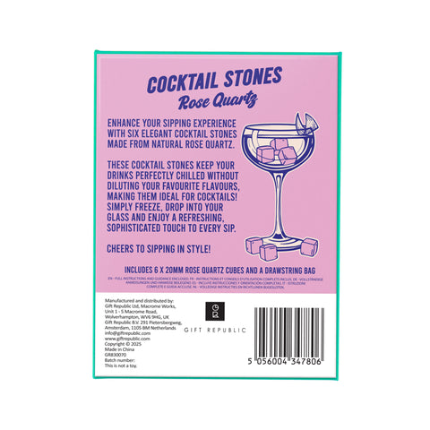Gift Republic Cocktail stenen - Rose Quartz