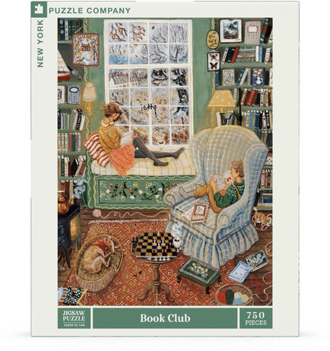 New York Puzzle Company Puzzel - Book Club - 750 stukjes