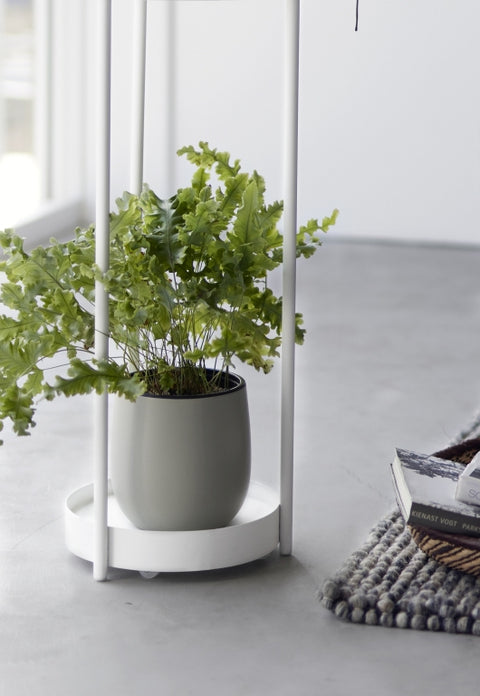 Yamazaki Tower Plantenstandaard 2-laags op wielen