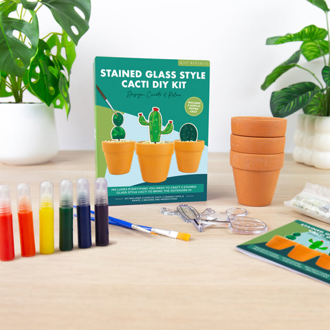 Gift Republic DIY kit - Stained Glass Succulents