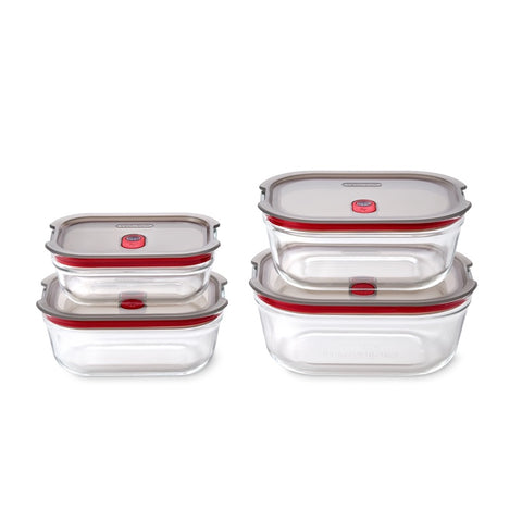 Black+Blum Glass Food Box set Mixed (XS/S/M/L) - Meal prep - set van 4