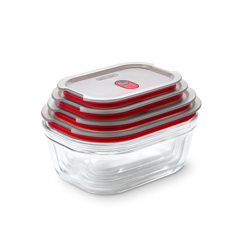 Black+Blum Glass Food Box set Mixed (XS/S/M/L) - Meal prep - set van 4