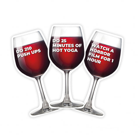 Gift Republic Kaartenset - Wine Glass Workouts