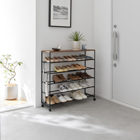 Yamazaki Tower Schoenenrek op wielen 5-laags