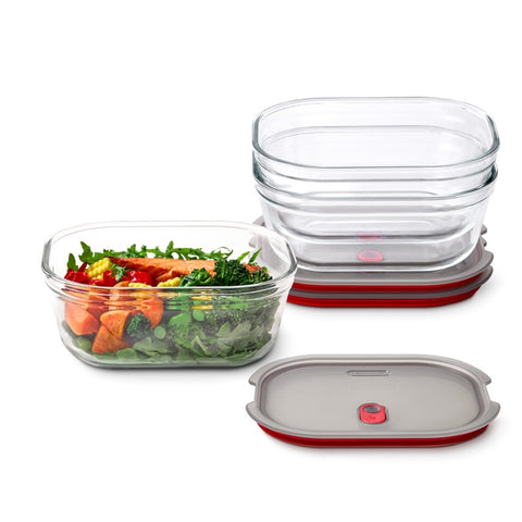Black+Blum Glass Food Box set Large - Meal prep - set van 3