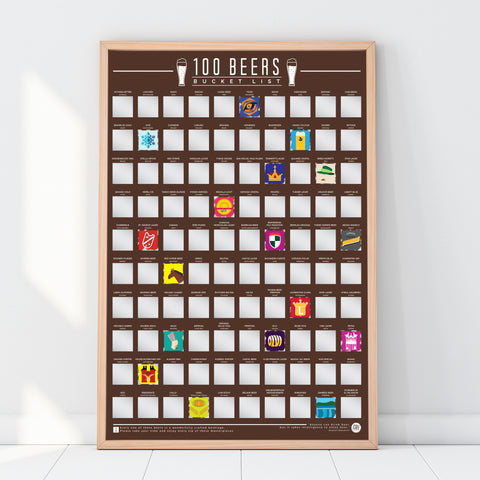Gift Republic Krasposter - 100 Beers