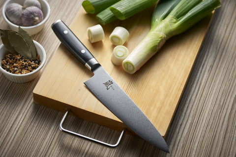 Yaxell Ran Koksmes - L 200mm - 69 laags roestvrij damast staal met canvas micarta heft