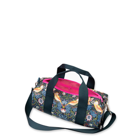 LOQI Weekender Medium - The Strawberry Thief Neon Pink gerecycled