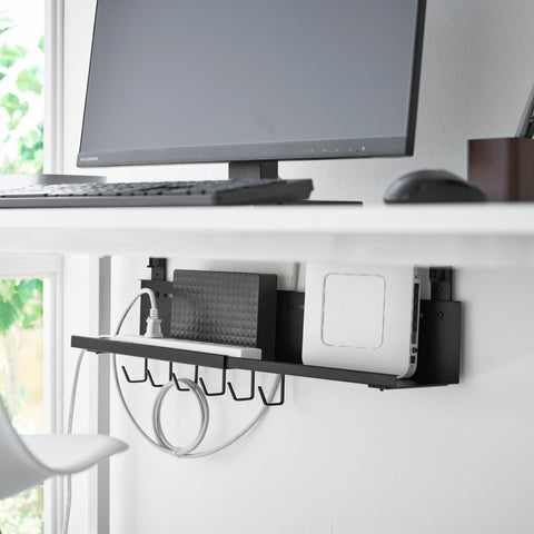 Yamazaki Smart Kabel- en routerorganizer voor onder bureau uitschuifbaar