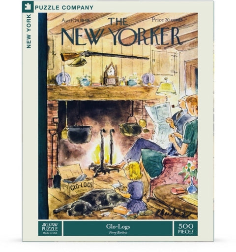 New York Puzzle Company Puzzel Glo-Logs - 500 stukjes