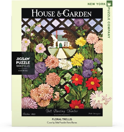 New York Puzzle Company Puzzel Floral Trellis - 1000 stukjes
