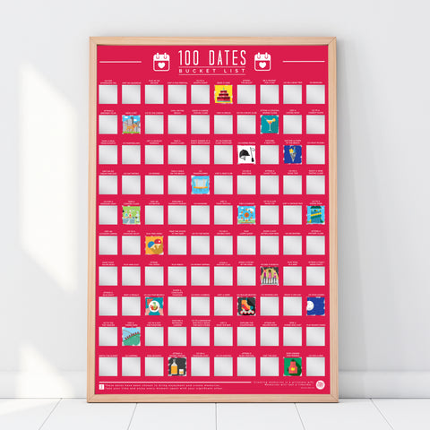 Gift Republic Krasposter - 100 Dates To Go On