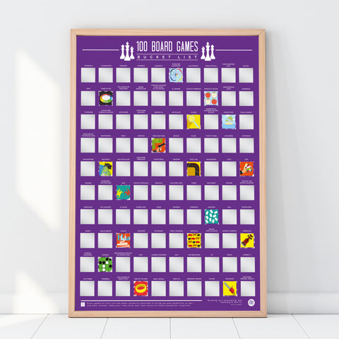 Gift Republic Krasposter - 100 Board Games
