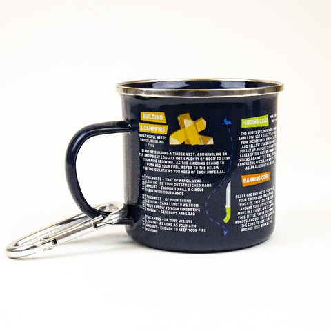 Gift Republic Mok emaille - Enamel Mug - Survival