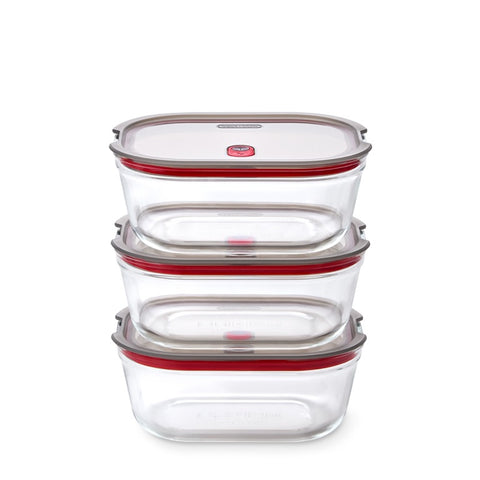 Black+Blum Glass Food Box set Large - Meal prep - set van 3
