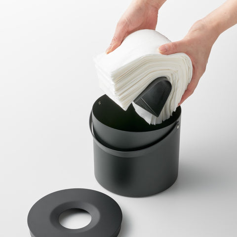 Yamazaki Tower Tissuebox rond met handvat