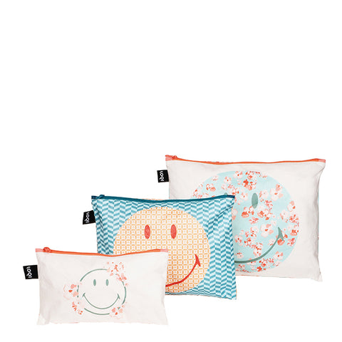 LOQI Zip Pockets - Tyvek Blossom