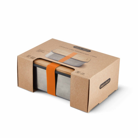 Black+Blum Sandwich Box Large - Broodtrommel - 190x135x75mm - Oranje